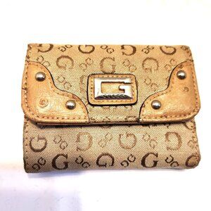 Guess Beige Tri-fold Women's Wallet